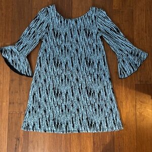 BSB European Textured Knit Bell Sleeve Tunic Mini Dress NWOT XS